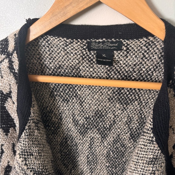 Lucky brand cardigan Large Fall sweater - Picture 2 of 4